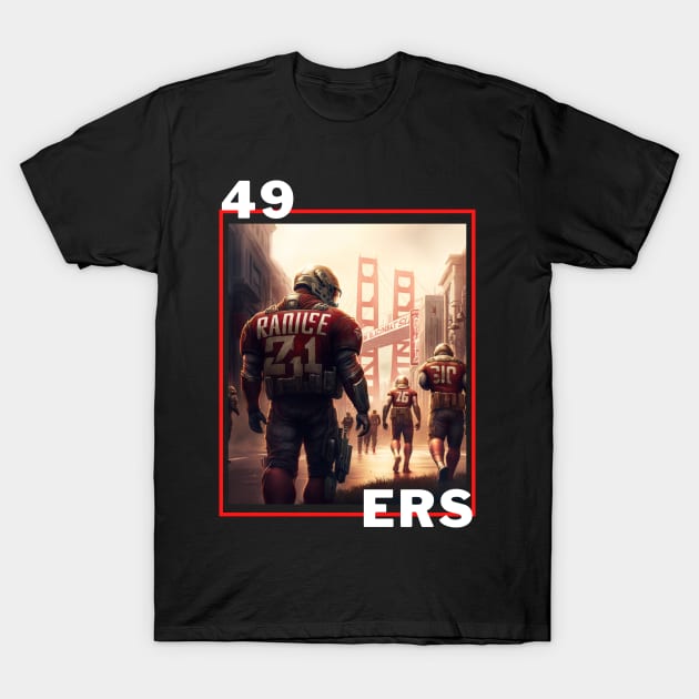 49 ers players cute graphic design artwork T-Shirt by Nasromaystro